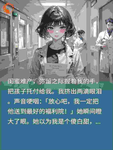 闺蜜怀我丈夫野种难产托孤？我一句话让她死不瞑目！