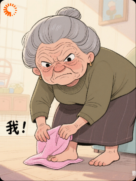 婆婆拿我浴巾擦脚，我送她银手镯